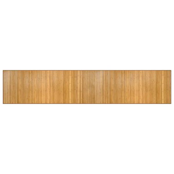 vidaXL Rug Rectangular Natural80x400 cm Bamboo