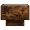 vidaXL Bedside Table with Infinity LED Smoked Oak 40x40x30 cm