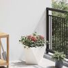 vidaXL Planter White 30 x 30 x 30 cm Steel