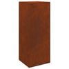 vidaXL Parcel Drop Box Rusty 41 x 38 x 103 cm Weathering Steel