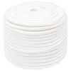 vidaXL Boat Rope Full White 12 mm 100 m Polypropylene