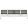 vidaXL TV Cabinet White 135x39x43.5 cm Cold-rolled Steel
