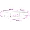 vidaXL Coffee Table Smoked Oak 90x90x28 cm Engineered Wood