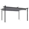 vidaXL Garden Gazebo | Anthracite | Powder-coated steel, PA-coated polyester