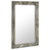 vidaXL Wall Mirror Baroque Style 50x80 cm Silver