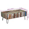 vidaXL Coffee Table Solid Reclaimed Wood 100x50x38 cm