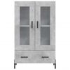 vidaXL Highboard Concrete Grey 69.5x31x115 cm Engineered Wood