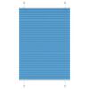 vidaXL Pleated Blind Blue 90x100 cm Fabric Width 89.4 cm Polyester