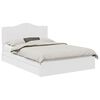 vidaXL Storage Bed with Headboard White 140 x 200 cm Engineered Wood
