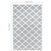 vidaXL Runner Rug BCF Grey and White 100x150 cm