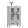 vidaXL Highboard Concrete Grey 69.5x31x115 cm Engineered Wood