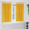 vidaXL Blackout Curtains 2 pcs Mustard Yellow 140 x 175 cm Velvet