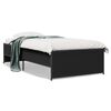vidaXL Bed Frame without Mattress Black 90x190 cm Single
