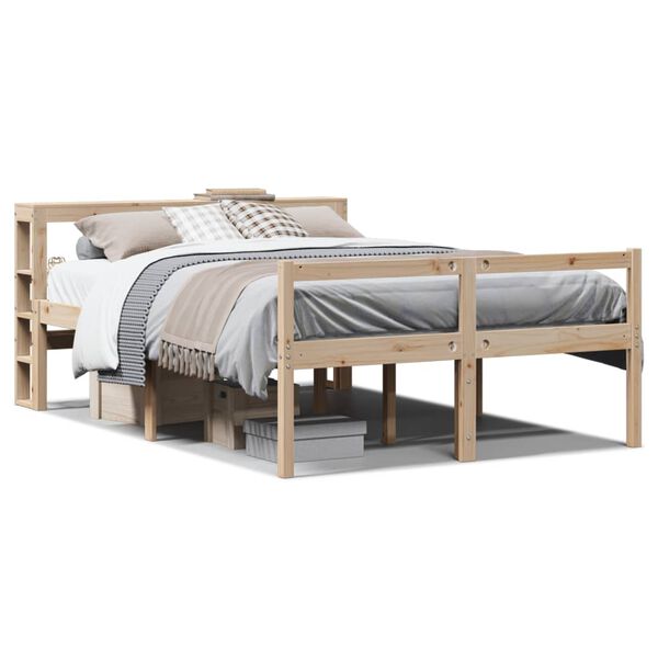 vidaXL Senior Bed with Headboard without Mattress 140x200 cm