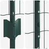 vidaXL Fence with Post Green 1 x 10 m Steel