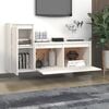 vidaXL TV Cabinets 2 pcs White Solid Wood Pine