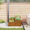 vidaXL Garden Planter Rusty 80 x 80 x 48 cm Weathering steel