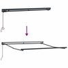 vidaXL Retractable Awning Black 350 x 250 cm Polyester and Metal