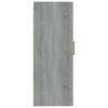 vidaXL Wall Cabinet Grey Sonoma 35x34x90 cm Engineered Wood