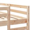 vidaXL Triple Bunk Bed Frame Brown 140 x 200 cm Solid Pine Wood