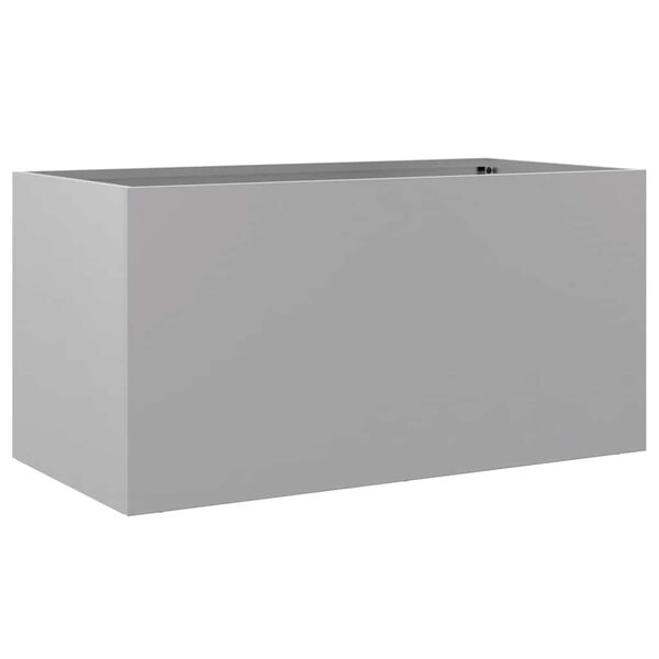 vidaXL Planter Silver 62x30x29 cm Galvanised Steel