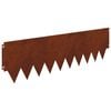 vidaXL Lawn Edging 10 pcs 103 x 30 cm Steel Rusty
