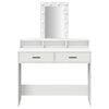vidaXL Dressing Table White 100 x 41 x 140 cm Engineered Wood
