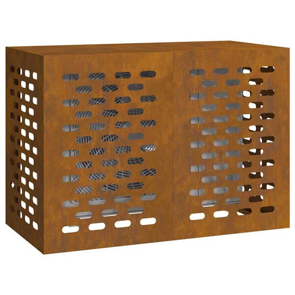 vidaXL Air Conditioner Cover Rusty 100 x 50 x 70 cm Weather Steel