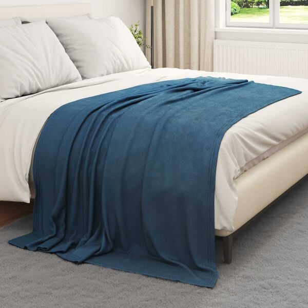 vidaXL Throw Blankets 6 pcs Navy Blue 200 x 150 cm Fleece