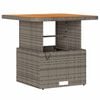vidaXL Garden Dining Set Grey Poly Rattan