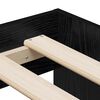 vidaXL Bed Frame with Drawer Black Oak 90 x 190 cm Engineered Wood