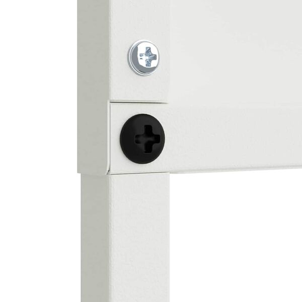 vidaXL Garden Privacy Screen White 50 x 140 cm Cold-rolled steel