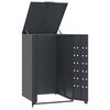vidaXL Wheelie Bin Storage for Single Bin Anthracite 69x79x117 cm Steel