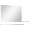 vidaXL Wall Mirror with 5 Shelves Silver 80x60 cm