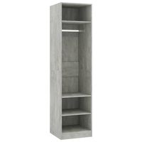 vidaXL Wardrobe Concrete Grey 50x50x200 cm Engineered Wood