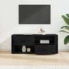 vidaXL TV Cabinet Black Oak 100 x 35 x 40 cm Engineered Wood
