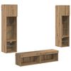 vidaXL TV Wall Unit 6 pcs Artisan Oak Engineered Wood