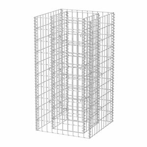 vidaXL Gabion Raised Bed Steel 50x50x100 cm