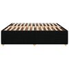 vidaXL Bed Frame without Mattress Black Super King Fabric