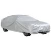 vidaXL Car Cover for Sedan with Buckle Straps Full Silver L PEVA