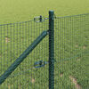 vidaXL Fence Post Green 25 x 0.8 m (16 x 16 mm mesh) Steel and PVC