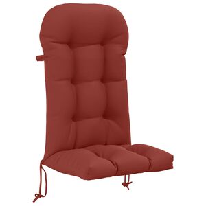 vidaXL Sun Lounger Cushion PUTTEN 100% Polyester Red 48 x 112 x 10 cm