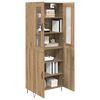 vidaXL Highboard Artisan Oak 69.5 x 34 x 180 cm Engineered Wood