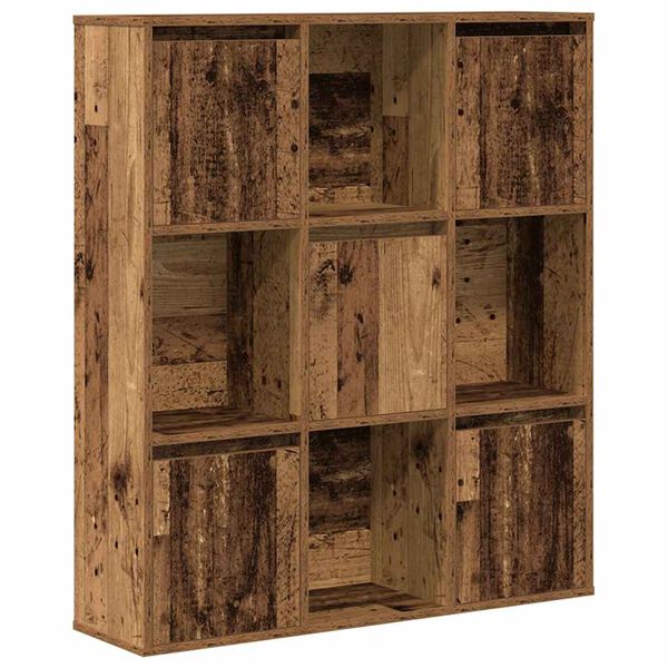 vidaXL Bookcase Old Wood 89x24x101.5 cm Engineered Wood