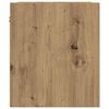 vidaXL Wall-mounted Bedside Cabinet Artisan Oak 38x34x40 cm