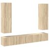 vidaXL 4 Piece TV Cabinet Set Sonoma Oak Engineered Wood