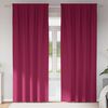 vidaXL Blackout Curtains with Rings 2 pcs Wine Red 245 x 140 cm