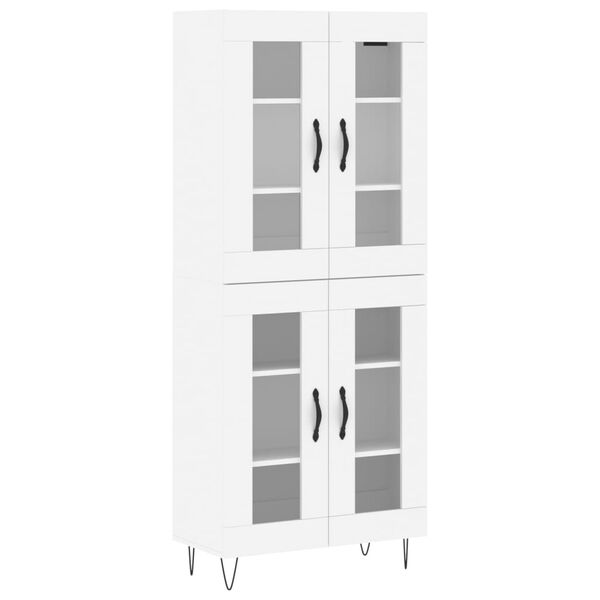 vidaXL Highboard White 69.5x34x180 cm Engineered Wood