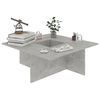 vidaXL Coffee Table Concrete Grey 79.5x79.5x30 cm Engineered Wood
