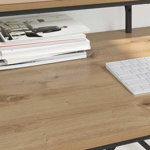 vidaXL Desk Artisan Oak 100 x 50 x 90 cm Engineered Wood